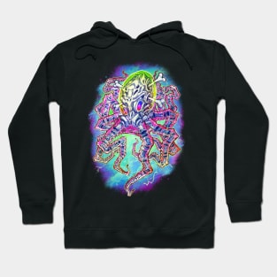 Skeleton Octopus Alien Hoodie